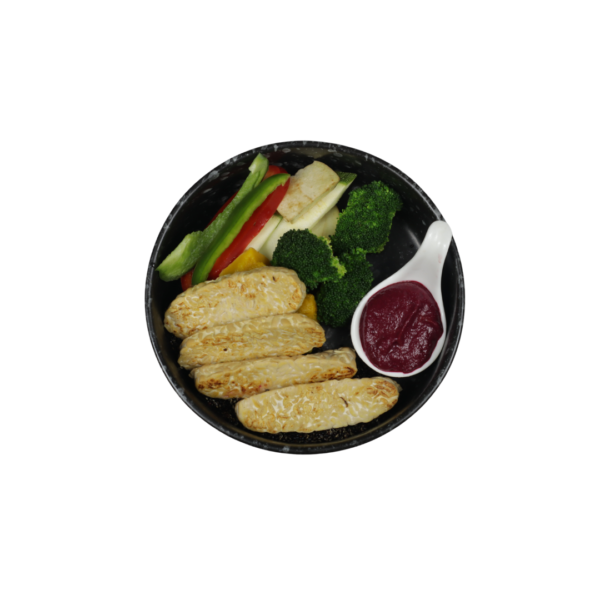 Homemade Tempeh with FG Beetroot Hummus (Vegan)